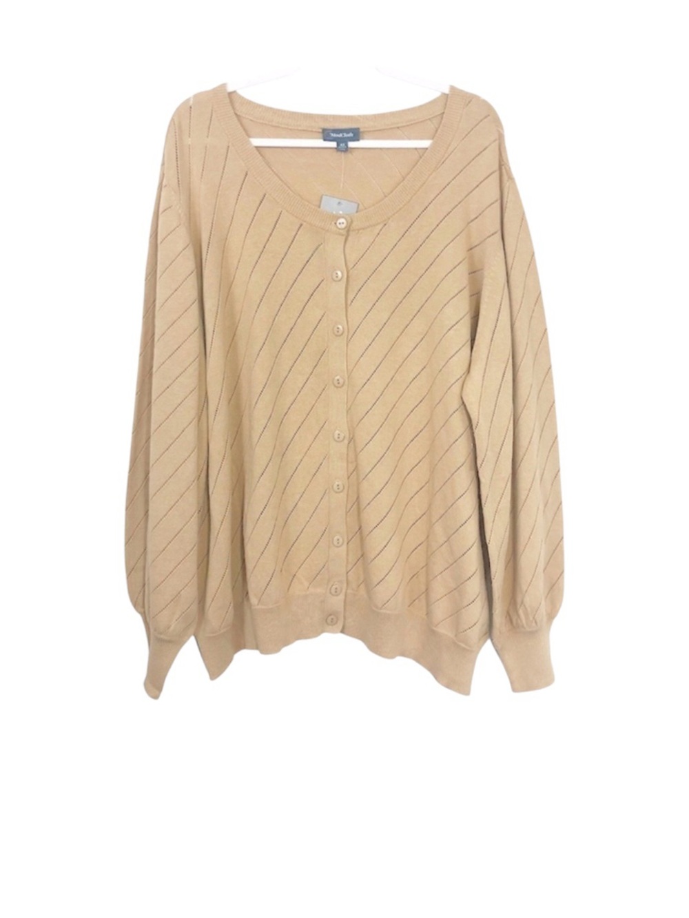𝅺ModCloth Slant‎ Get Enough Sweater Cardigan Sand NWT